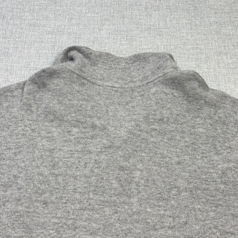 Polo Ralph Lauren 1/4 Zip Sweater Pullover Mens XL Gray Cotton Logo Tight-Knit